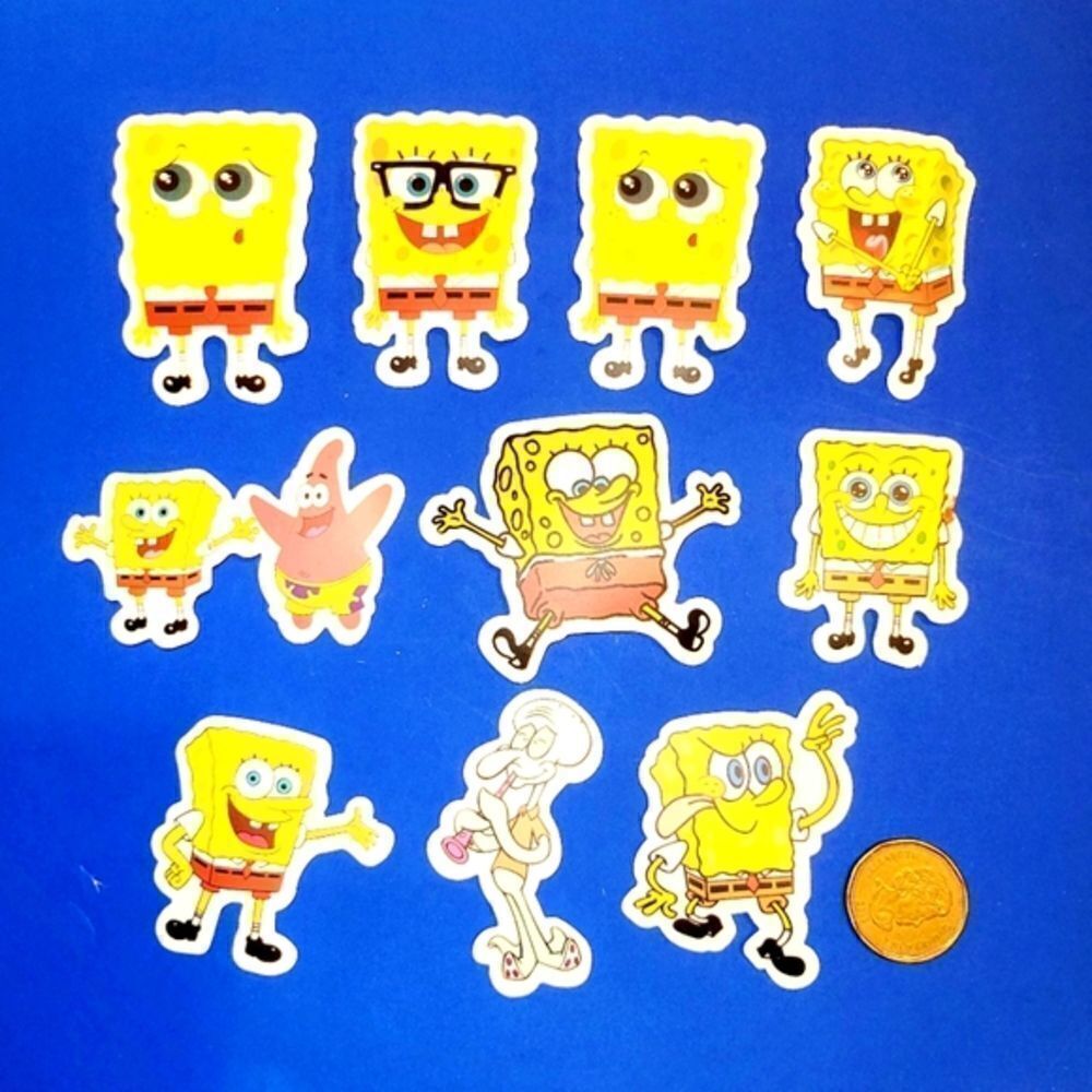 3/$20 Brand New 10x Waterproof Spongebob Stickers